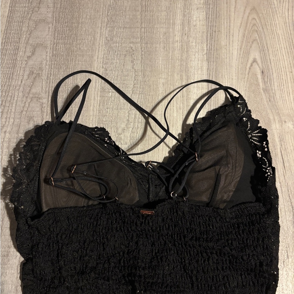 PINK Victoria's Secret Black Lace Bralette